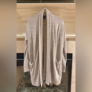 Roots Beige Knit Cardigan Size Small